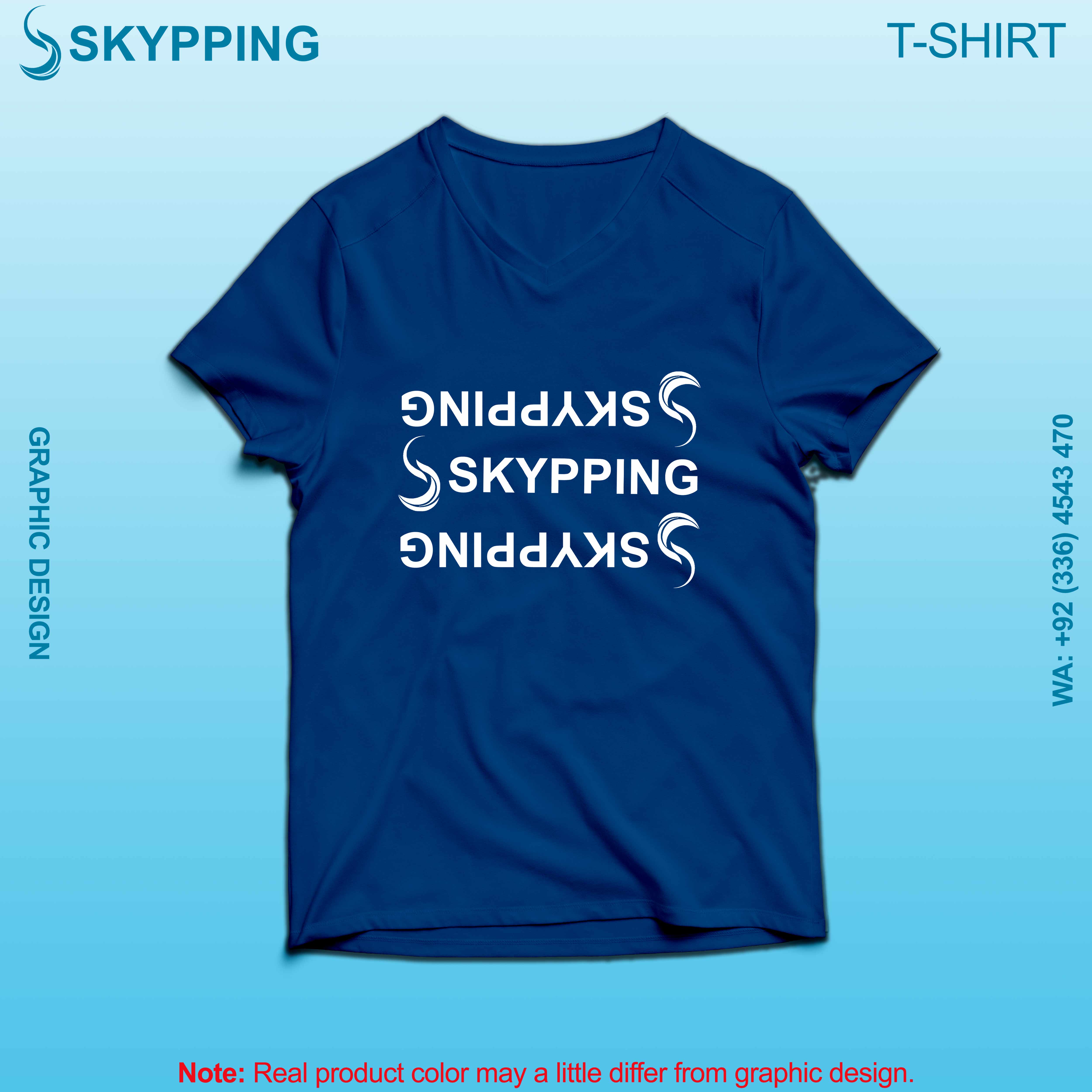 V-Neck Short set-in style sleeve long length t-shirt with shoulder panel for men